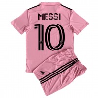 Dres Inter Miami Lionel Messi #10 Domáci pre deti 2023-24 Krátky Rukáv (+ trenírky)